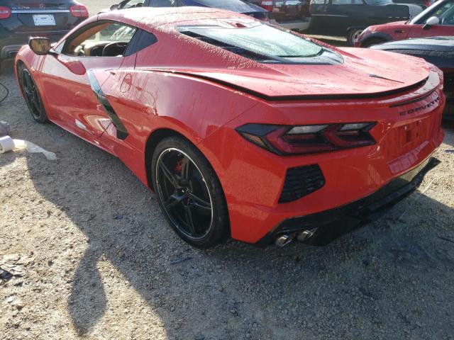 1G1Y82D40L5101673 - 2020 CHEVROLET CORVETTE STINGRAY 3LT RED photo 3