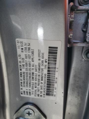 JHLRE387X8C019549 - 2008 HONDA CR-V EXL SILVER photo 13