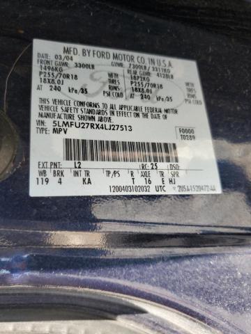 5LMFU27RX4LJ27513 - 2004 LINCOLN NAVIGATOR BLUE photo 13