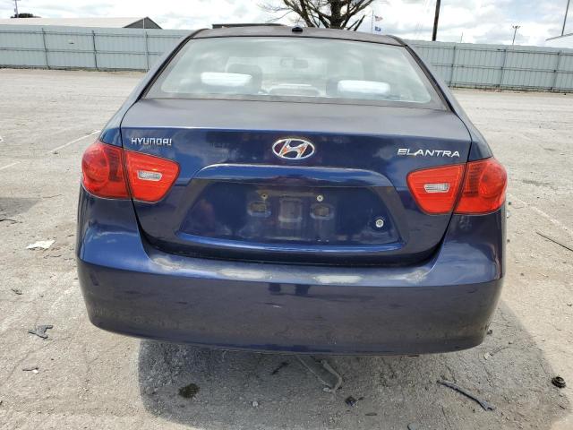 KMHDU46D79U623365 - 2009 HYUNDAI ELANTRA GLS BLUE photo 6