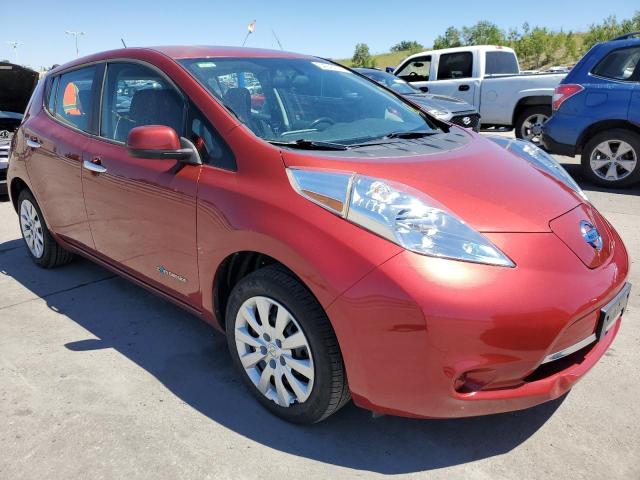 1N4AZ0CP7FC327673 - 2015 NISSAN LEAF S BURGUNDY photo 4