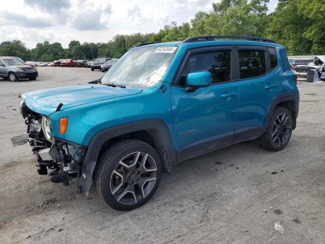 ZACNJBBB4LPL06188 - 2020 JEEP RENEGADE LATITUDE TURQUOISE photo 1