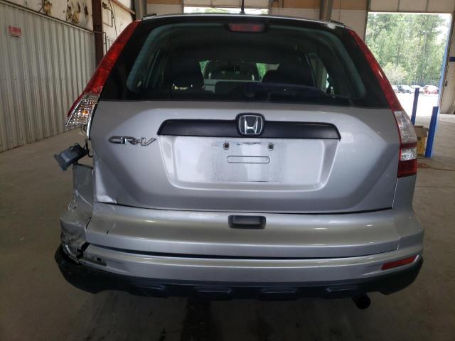 5J6RE3H3XAL014457 - 2010 HONDA CR-V LX SILVER photo 6