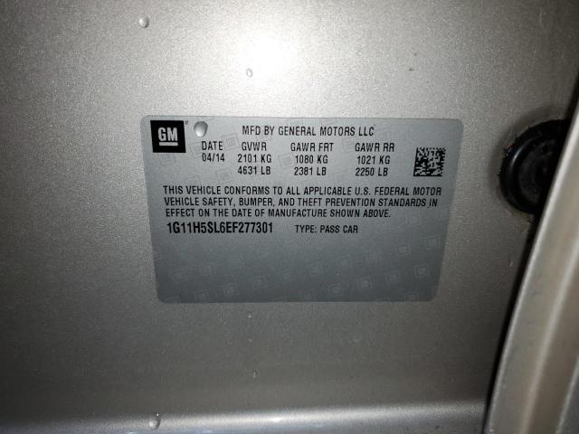 1G11H5SL6EF277301 - 2014 CHEVROLET MALIBU LTZ ოქროსფერი ფოტო 12