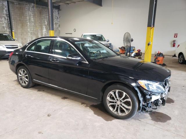 55SWF4KB5FU031381 - 2015 MERCEDES-BENZ C 300 4MATIC BLACK photo 4