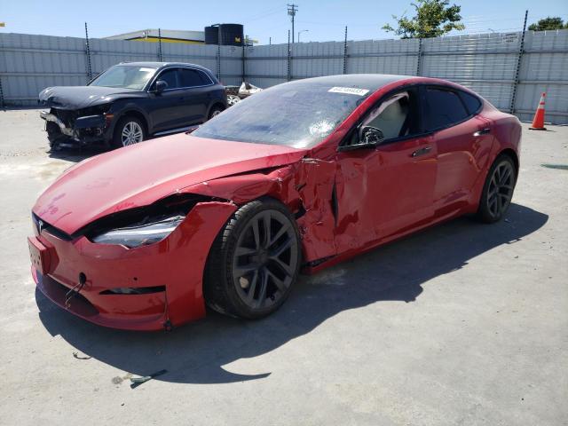5YJSA1E5XNF465085 - 2022 TESLA MODEL S Կարմիր լուսանկար 1
