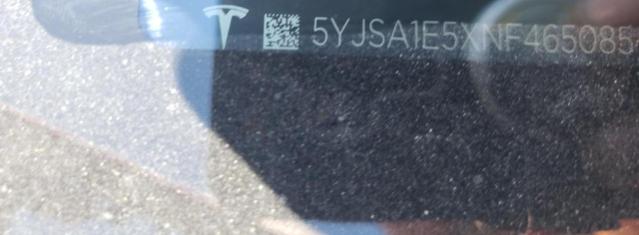 5YJSA1E5XNF465085 - 2022 TESLA MODEL S Կարմիր լուսանկար 12