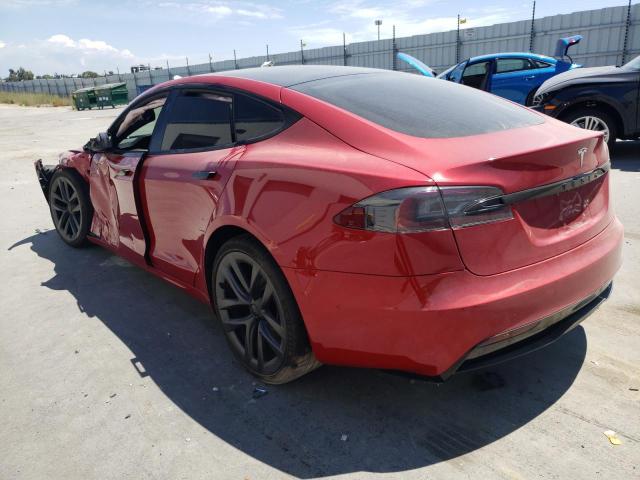 5YJSA1E5XNF465085 - 2022 TESLA MODEL S Կարմիր լուսանկար 2