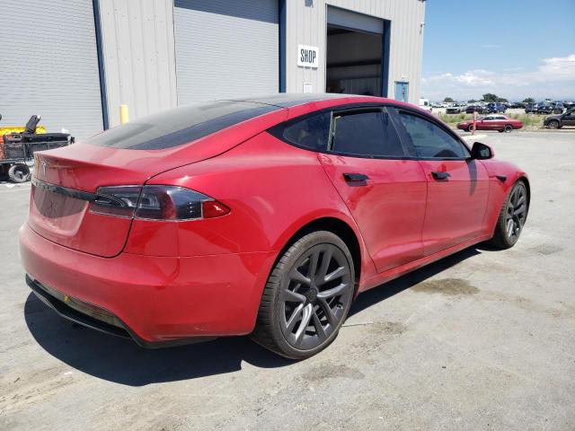 5YJSA1E5XNF465085 - 2022 TESLA MODEL S Կարմիր լուսանկար 3