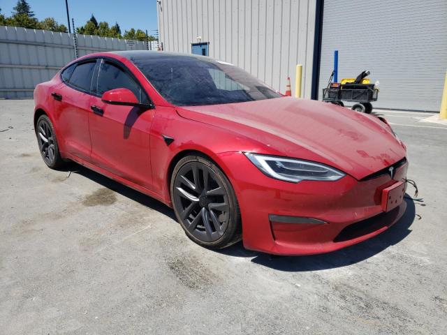 5YJSA1E5XNF465085 - 2022 TESLA MODEL S Կարմիր լուսանկար 4