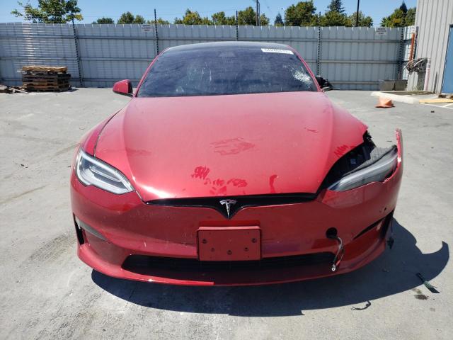 5YJSA1E5XNF465085 - 2022 TESLA MODEL S Կարմիր լուսանկար 5