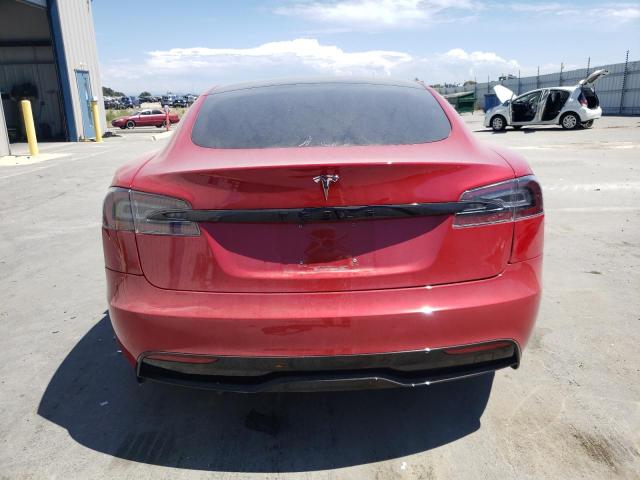 5YJSA1E5XNF465085 - 2022 TESLA MODEL S Կարմիր լուսանկար 6