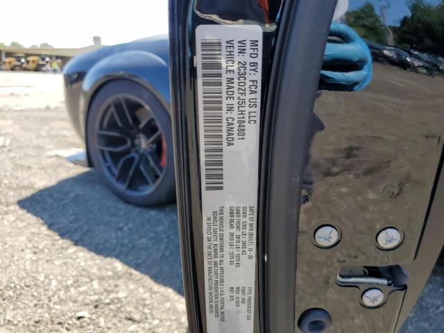 2C3CDZFJ5LH184801 - 2020 DODGE CHALLENGER R/T SCAT PACK BLACK photo 12