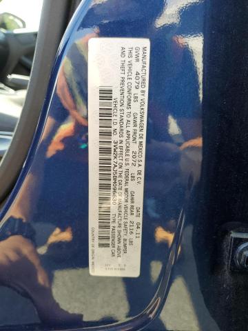 3VW2K7AJ5BM096630 - 2011 VOLKSWAGEN JETTA BASE 蓝色 照片 12