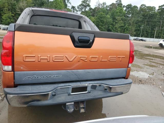 3GNEC12T74G217662 - 2004 CHEVROLET AVALANCHE C1500 ORANGE photo 6