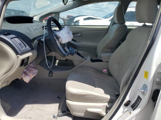 JTDKN3DU3B5249004 - 2011 TOYOTA PRIUS WHITE photo 7