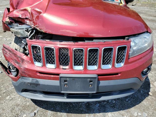 1C4NJDBB4ED652421 - 2014 JEEP COMPASS SPORT RED photo 12