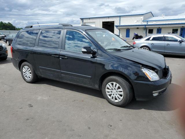 KNDMG4C75E6539814 - 2014 KIA SEDONA LX BLACK photo 4