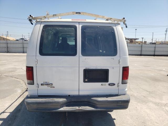 1FTNE1EW3BDB33387 - 2011 FORD ECONOLINE E150 VAN WHITE photo 6