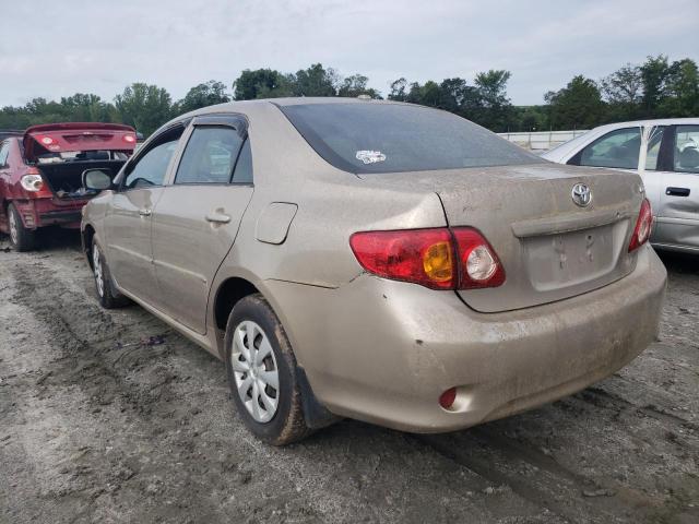 1NXBU40E99Z079265 - 2009 TOYOTA COROLLA BASE TAN photo 2