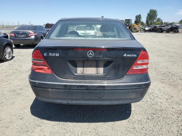 WDBRF84J83F374525 - 2003 MERCEDES-BENZ C 320 4MATIC BLACK photo 6