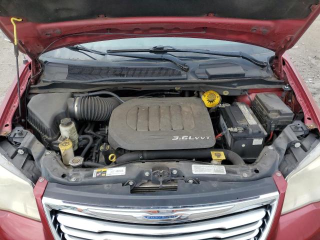 2C4RC1CG2ER374586 - 2014 CHRYSLER TOWN & COU TOURING L BURGUNDY photo 12