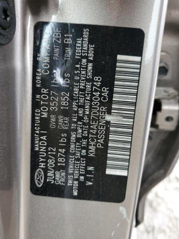 KMHCT4AE7DU304748 - 2013 HYUNDAI ACCENT GLS BROWN photo 12