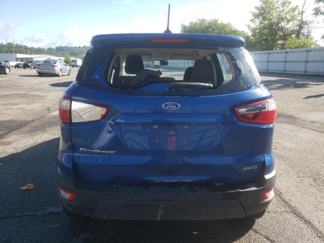 MAJ6S3FL5NC463996 - 2022 FORD ECOSPORT S BLUE photo 6