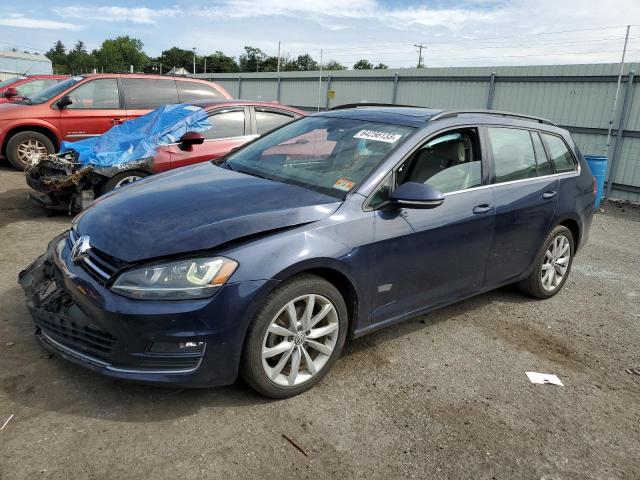 3VWC17AU1GM522080 - 2016 VOLKSWAGEN GOLF SPORT S BLUE photo 1