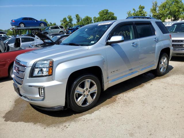 2GKFLVEK4G6140888 - 2016 GMC TERRAIN DENALI SILVER photo 1