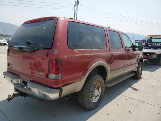 1FMNU43S7YED20067 - 2000 FORD EXCURSION LIMITED RED photo 3