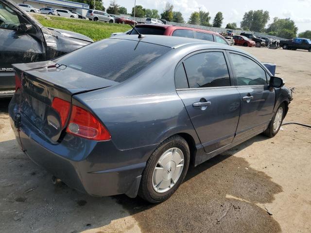 JHMFA36247S023294 - 2007 HONDA CIVIC HYBRID BLUE photo 3