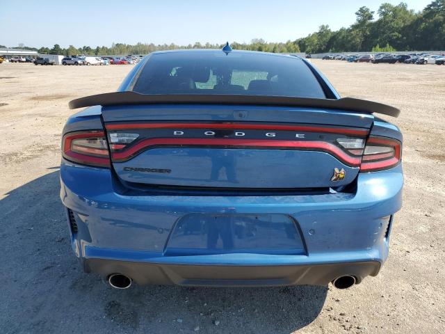 2C3CDXGJ3NH226128 - 2022 DODGE CHARGER SCAT PACK BLUE photo 6