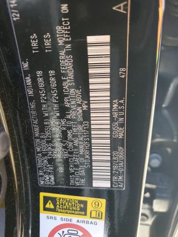 5TDJKRFH2FS117133 - 2015 TOYOTA HIGHLANDER XLE 黑色 照片 13