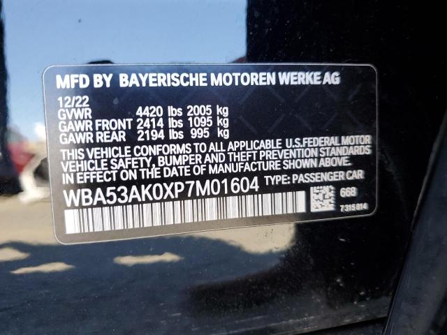 WBA53AK0XP7M01604 - 2023 BMW 228I BLACK photo 12