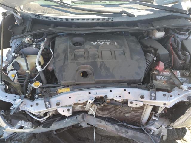 2T1BU4EE2AC468103 - 2010 TOYOTA COROLLA BASE SILVER photo 11