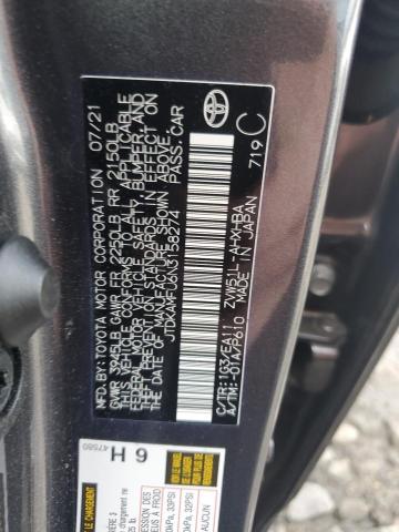 JTDKAMFU6N3158274 - 2022 TOYOTA PRIUS NIGHT SHADE GRAY photo 12