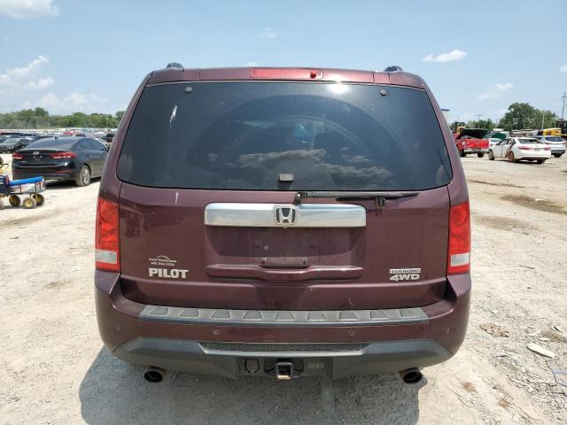 5FNYF4H93EB030694 - 2014 HONDA PILOT TOURING BURGUNDY photo 6