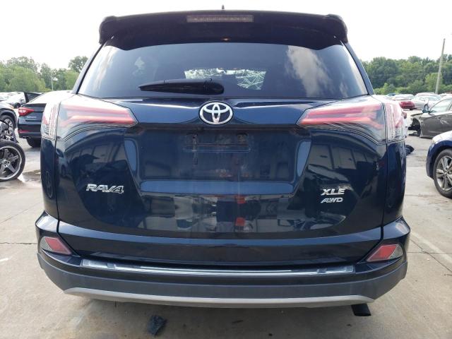 2T3RFREV9HW627155 - 2017 TOYOTA RAV4 XLE BLUE photo 6