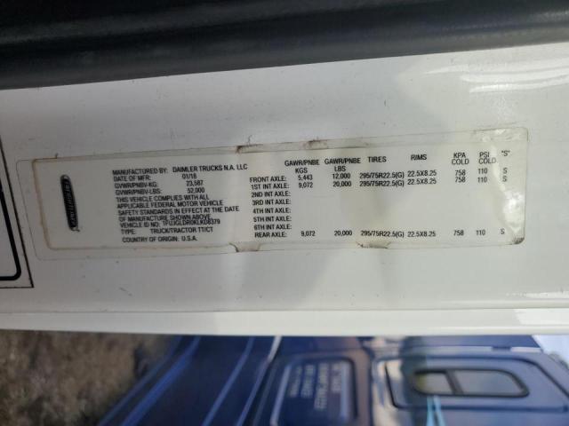 1FUJGLDR0KLKD8379 - 2019 FREIGHTLINER CASCADIA 125 WHITE photo 10