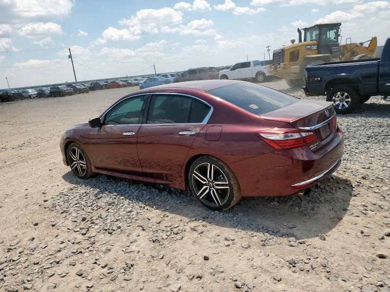 1HGCR2F55HA071011 - 2017 HONDA ACCORD SPORT BURGUNDY photo 2