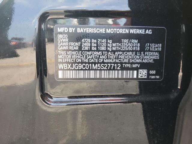 WBXJG9C01M5S27712 - 2021 BMW X1 XDRIVE28I BLACK photo 13