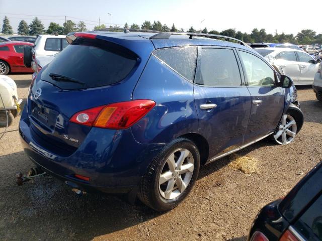 JN8AZ18W89W102024 - 2009 NISSAN MURANO S BLUE photo 3