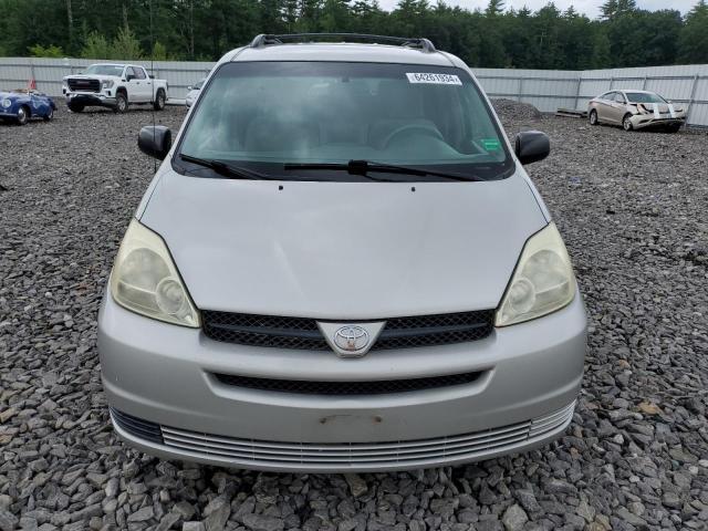 5TDZA23CX4S055449 - 2004 TOYOTA SIENNA CE SILVER photo 5