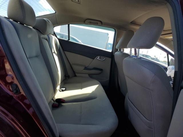 2HGFB2F8XDH510954 - 2013 HONDA CIVIC EX 勃艮第红 照片 10