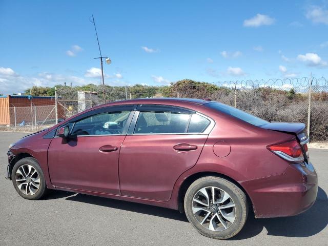 2HGFB2F8XDH510954 - 2013 HONDA CIVIC EX 勃艮第红 照片 2