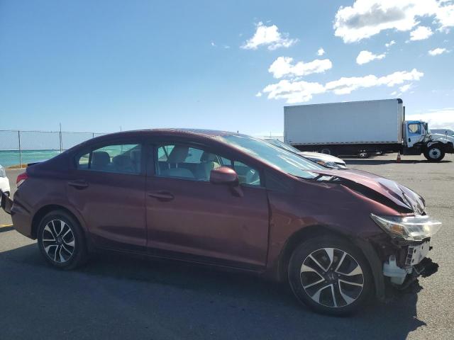 2HGFB2F8XDH510954 - 2013 HONDA CIVIC EX 勃艮第红 照片 4
