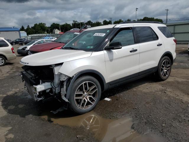 1FM5K8GT6JGC02294 - 2018 FORD EXPLORER SPORT WHITE photo 1