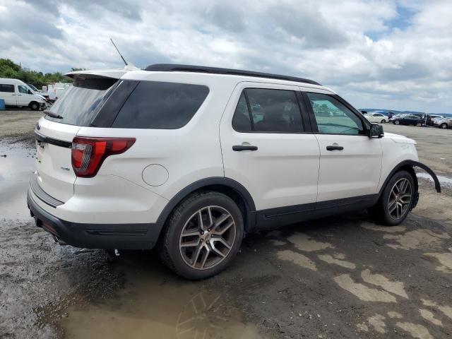 1FM5K8GT6JGC02294 - 2018 FORD EXPLORER SPORT WHITE photo 3