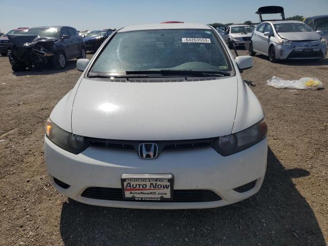 2HGFG12657H555157 - 2007 HONDA CIVIC LX WHITE photo 5